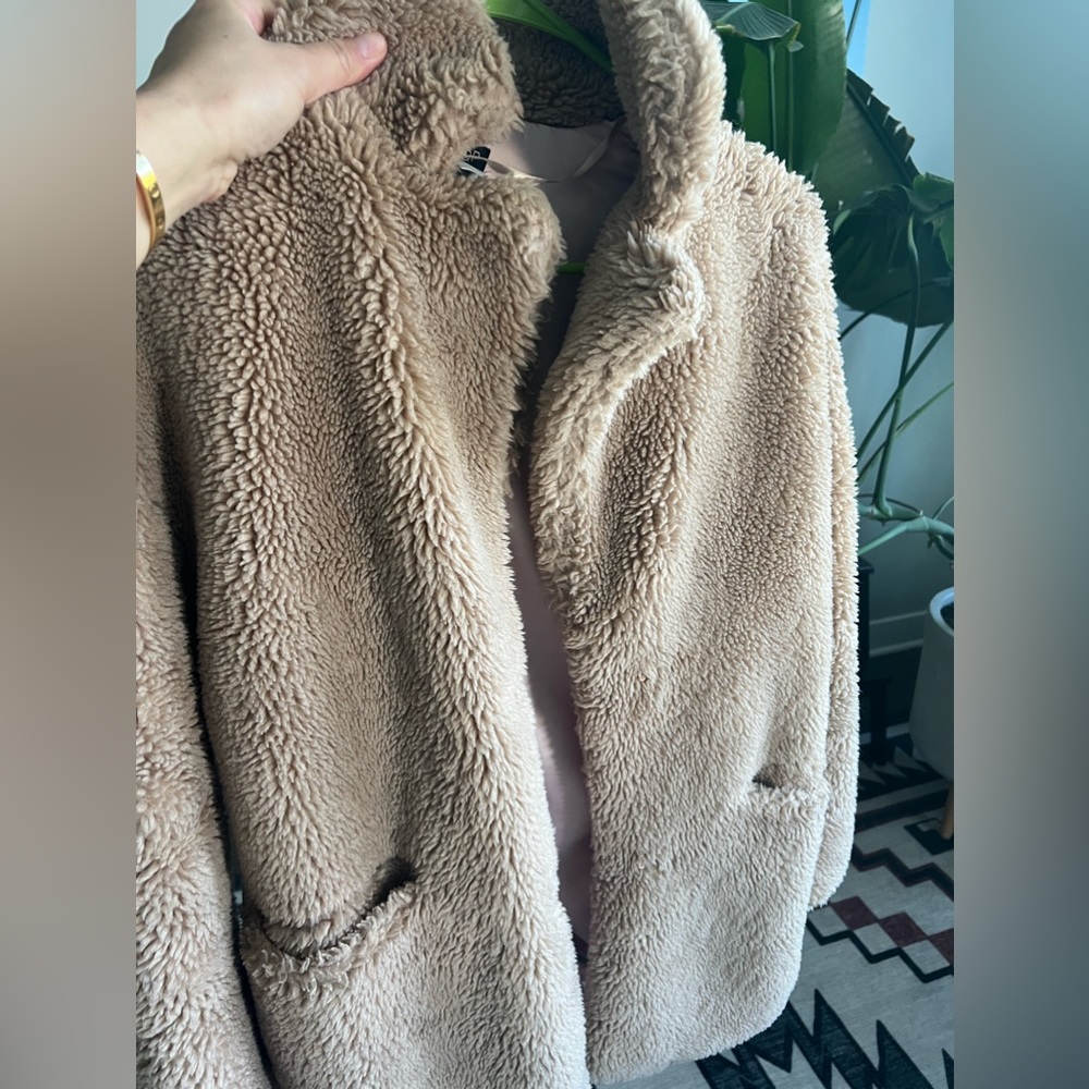 Topshop teddy jacket size 6